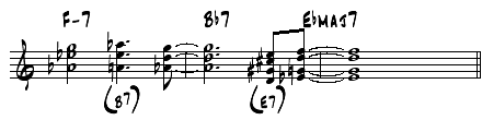 Passing chords tritone sub